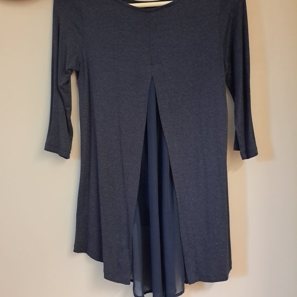 Navy blue 3/4 sleeve top - Picture 5 of 6